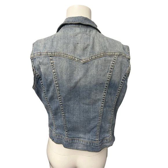 Jessica Simpson Y2K denim vest size: Medium - Picture 3 of 11